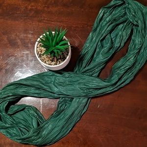 Shimmering Green Infinity Scarf